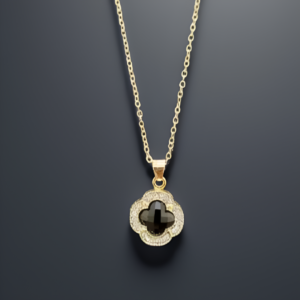 Black Charming Pendant Necklace