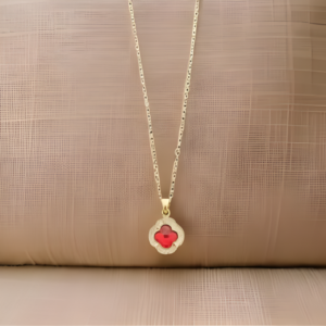 Red Charm Pendant Necklace
